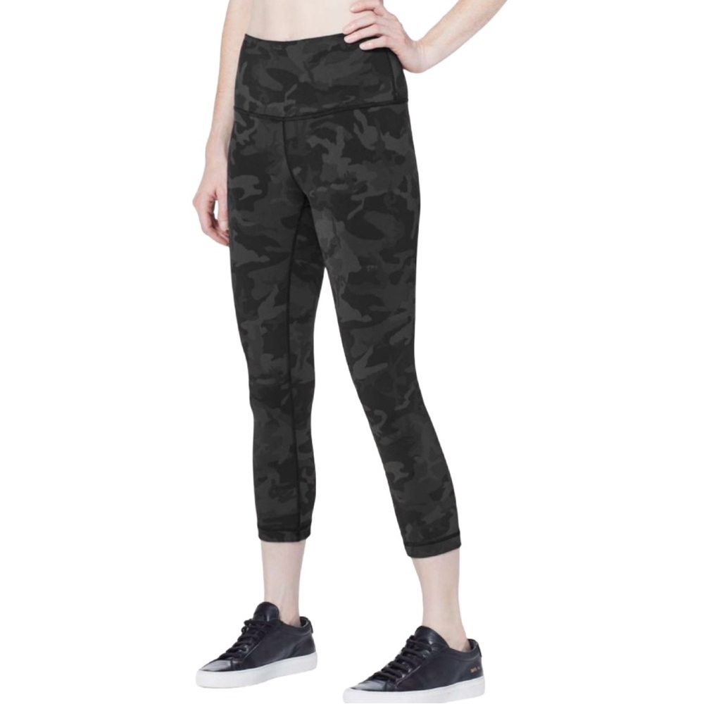 Lululemon Wunder Under Incognito Camo Crop Leggings Size 6 ⭐️